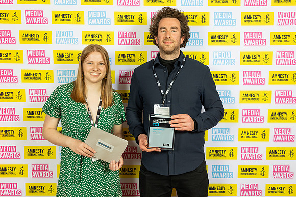 4. Student Journalist. Winners- Tane Rogers-Eirug, Also Pictured-Ella Robinson