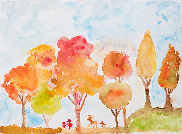 Juliana Diaz Baldocci. Childhood in Autumn Colours. W.30.H20cm